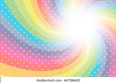 Background material wallpaper, rainbow colored vortex and stardust