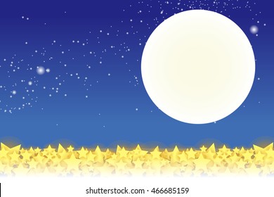 Background material wallpaper, Stardust and Milky Way