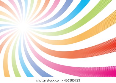 Background material wallpaper, swirl of rainbow colors of the straight line
