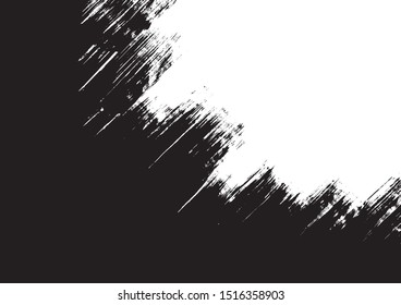 Background material written with a brush