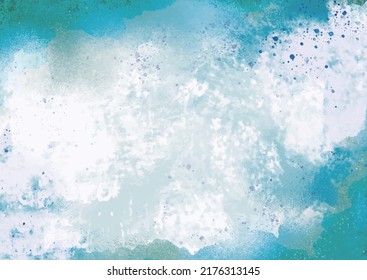Background material written in watercolor