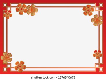 Background material.Wallpapers of East Asia happiness.Traditional design of the Spring Festival.