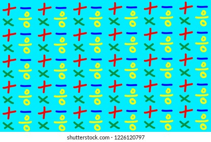 Background with mathematical signs.
