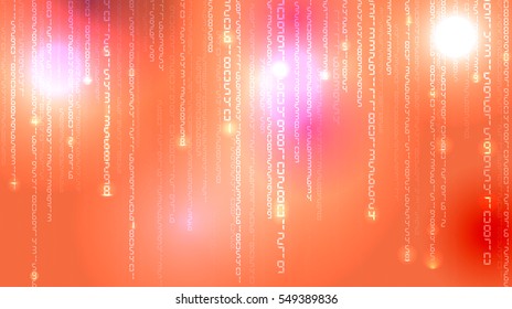 Background in the matrix style in futuristic colors. Vector illustration