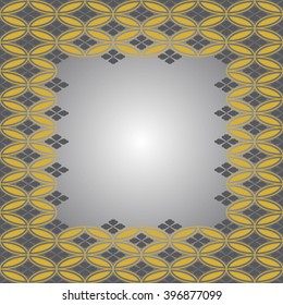 Background with medieval Japanese ornament. Background for presentation, flyer or brochure. Greeting card abstract Background geometric pattern. Vector illustration. 
