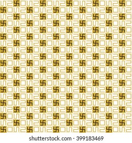 Background with medieval Japanese ornament. Seamless Background for presentation, flyer or brochure. Vector illustration.
