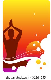 background - meditation and yoga