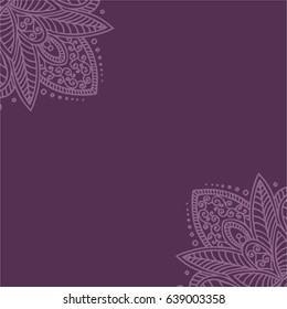 Background with mehendi pattern