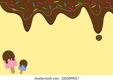 background with melted ice cream theme. used for presentation
