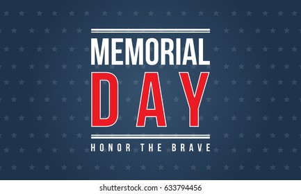 Background of memorial day vector illustration