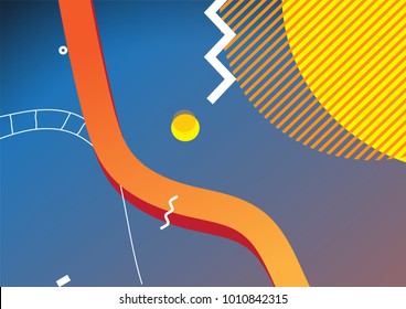 background memphis color