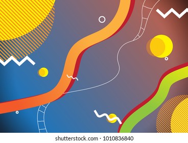 background memphis color for flyer and brochure