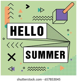 Background Memphis Hello Summer