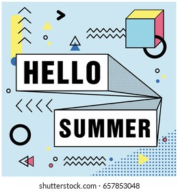 Background Memphis Hello Summer