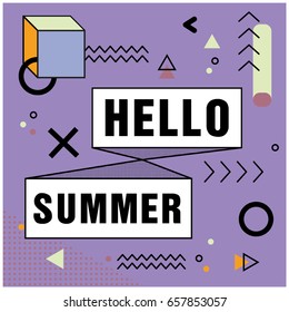 Background Memphis Hello Summer