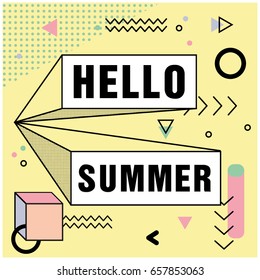 Background Memphis Hello Summer