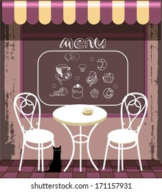 background with menu