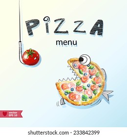 background for the menu of pizza