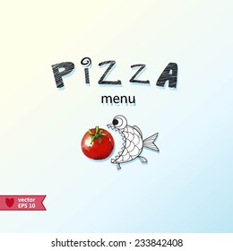 background for the menu of pizza