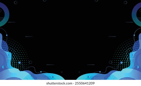 Background mephis abstrack wave color gradient