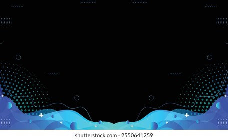 Background mephis abstrack wave color gradient