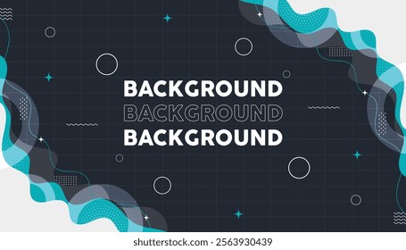 Background mephis abstrack wave color gradient
