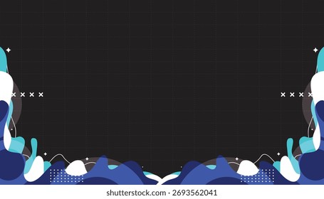 Background mephis abstrack wave color gradient