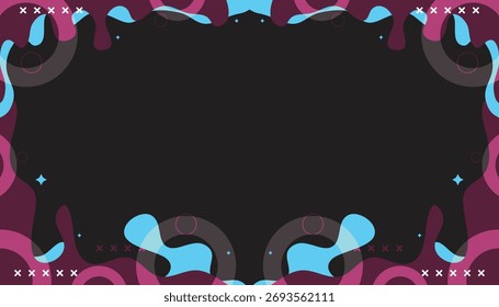 Gradiente de color de onda abstracta de mephis de fondo