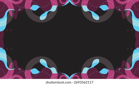 Gradiente de cor de onda abstrata de mephis de plano de fundo
