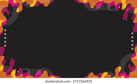Background mephis abstrack wave color gradient