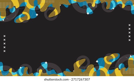 Background mephis abstrack wave color gradient