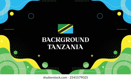 Background Mephis abstrack wave tanzania, tanzania day