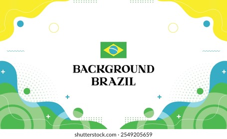 Hintergrund mephis brasilien abstrack welle farbe flagge brasilien 