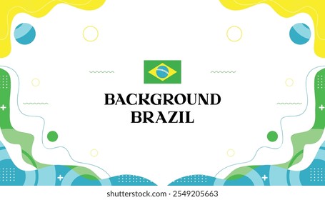 Background mephis brazil abstrack wave color flag brazil 