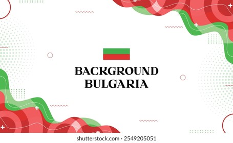 Emphis bulgária abstrato onda cor bandeira bulgária 