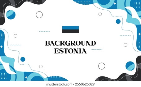 Background mephis estonia abstrack wave color flag estonia 