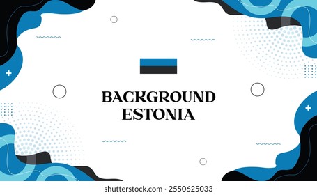 Hintergrund mephis estonia abstrack welle farbe flagge estonia 