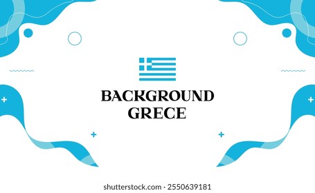 Fondo mephis grece abstrack wave color bandera grece 