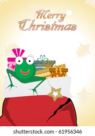 background for merry christmas celebration, vector illustration