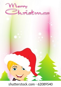 background for merry christmas celebration, vector illustration
