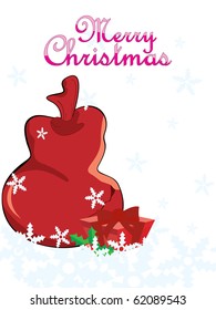 background for merry christmas celebration, vector illustration