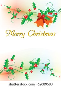 background for merry christmas celebration, vector illustration