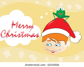 background for merry christmas celebration, vector illustration