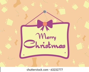 background for merry christmas celebration, vector illustration