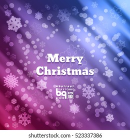 Background Merry Christmas. Flash light rainbow. Vector illustration. Bokeh effect. Colorful gradient. Abstract design