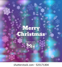 Background Merry Christmas. Flash light rainbow. Vector illustration. Bokeh effect. Colorful gradient. Abstract design