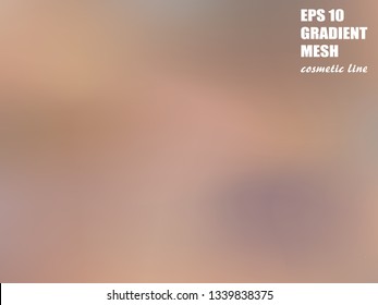 Background mesh color gradient. Vector abstract. Cosmetic line