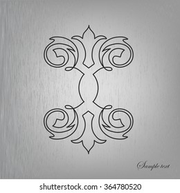 Background of the metal plates. Vector image.