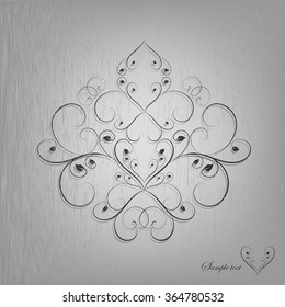 Background of the metal plates. Vector image.