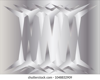 Background with metal spikes